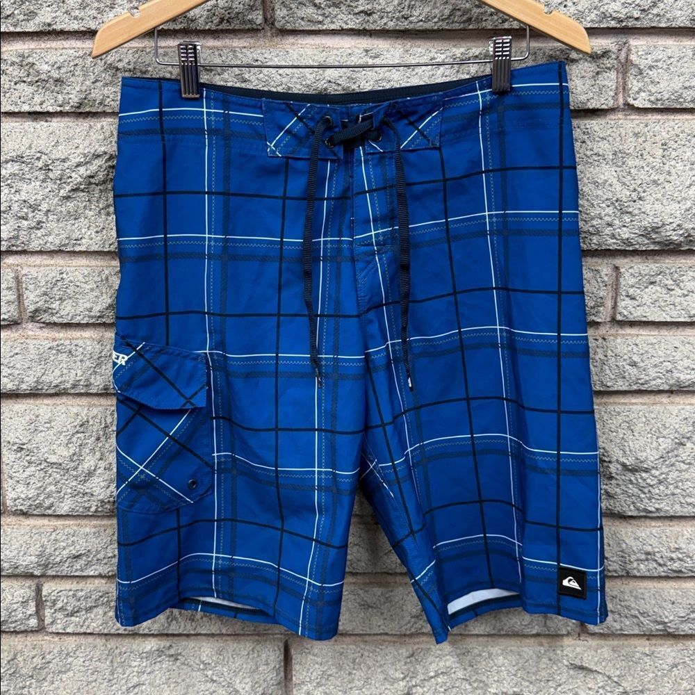 Vintage Quicksilver  Blue Striped bermuda